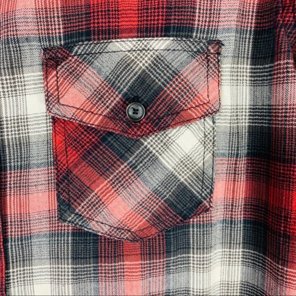 Treasure & Bond Red Plaid Flannel Shirt Small - Picture 8 of 8